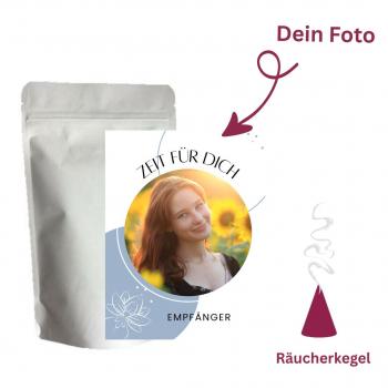 Räucherkegel Zeit für Dich | personalisiert mit Foto